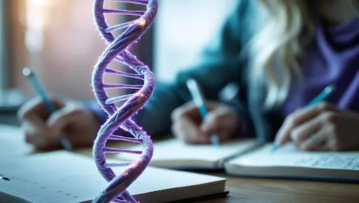 Investigadores trabajando en laboratorio de bioquímica